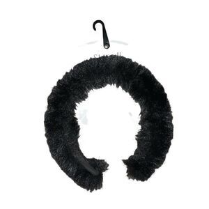Surell Black Faux Rex Rabbit Fur Headband One Size New